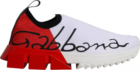 White Red Low Top Sorrento Men Sneakers Shoes