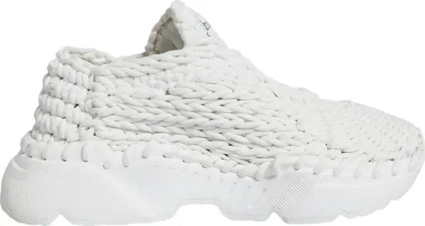 White Knitted Daymaster Sneakers Shoes