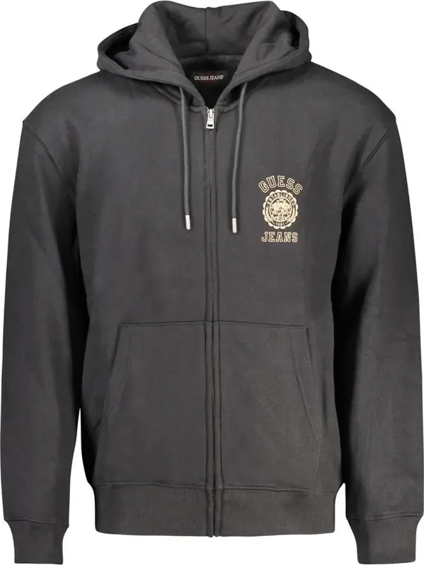 Black Cotton Men's Sweatshirt