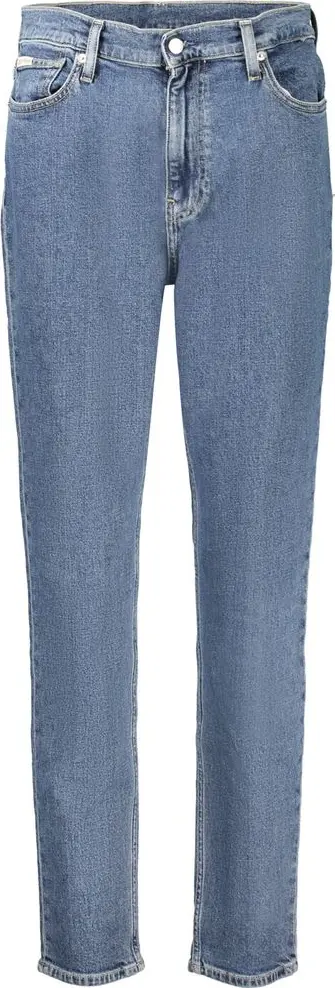 Blue Cotton Women's Mom Jean