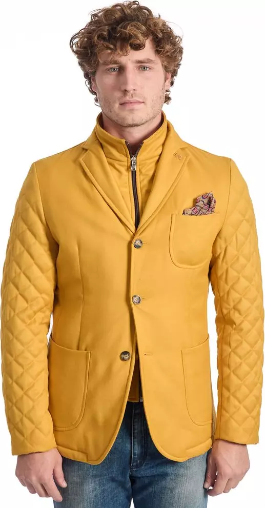 Yellow Wool Men's Jacket