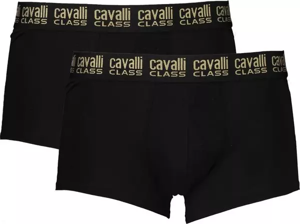 Black Cotton Men's Boxer Underwear Pair