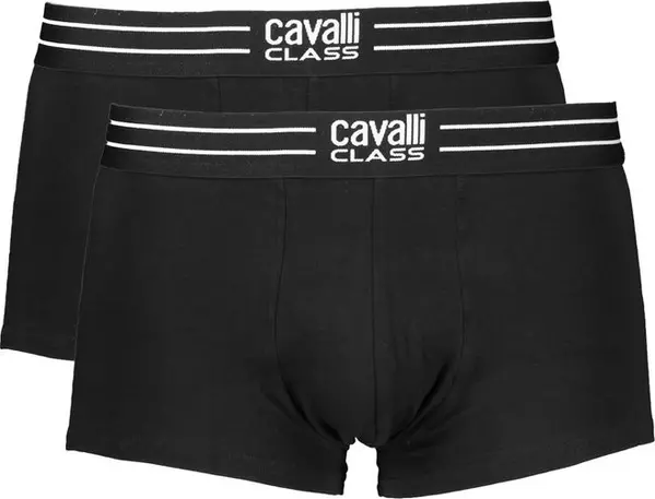 Black Cotton Men's Boxer Briefs