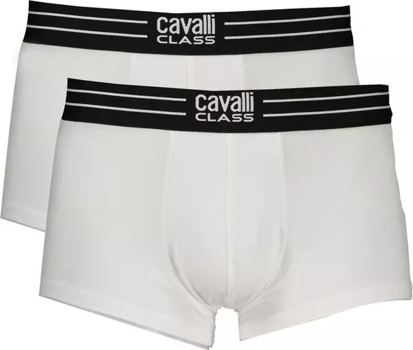 White Cotton Men's Boxer Briefs