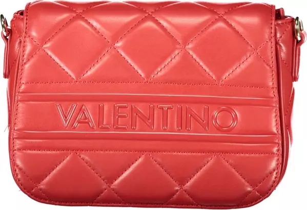 Red Polyurethane Women's Bag