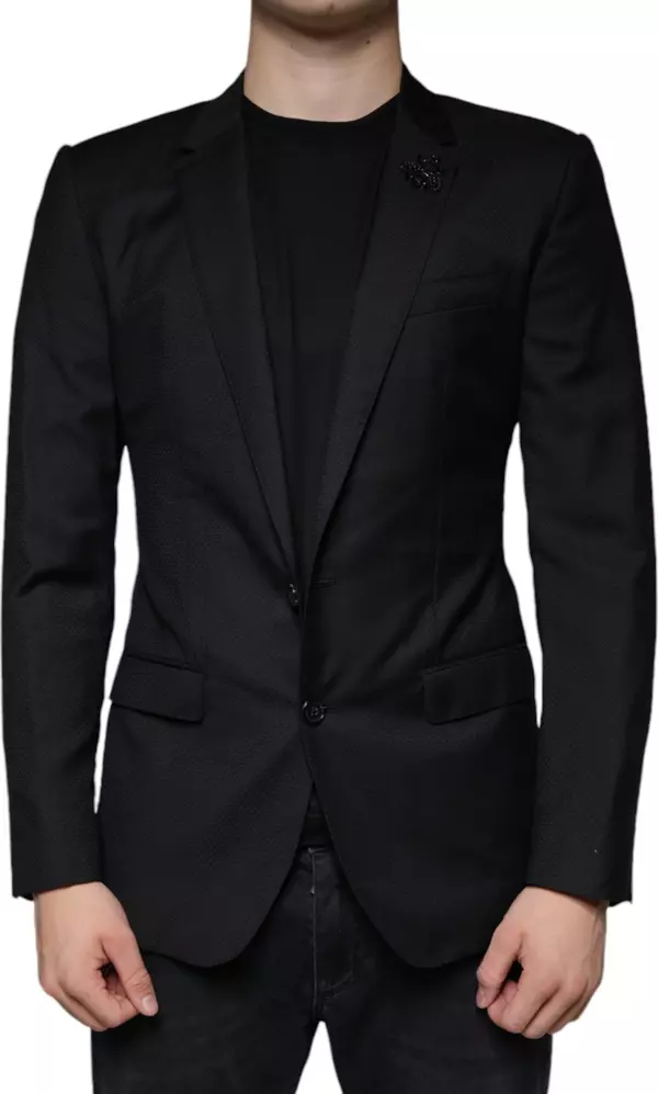 Black MARTINI Bee Single Breasted Blazer
