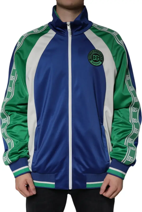 Multicolor Polyester Full Zip Bomber Jacket