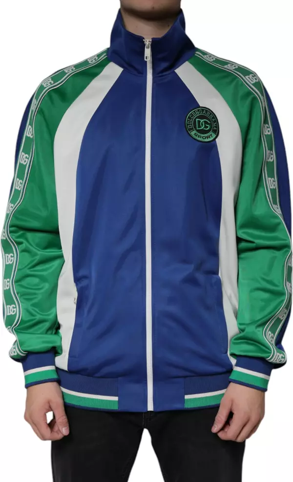 Multicolor Polyester Full Zip Bomber Jacket