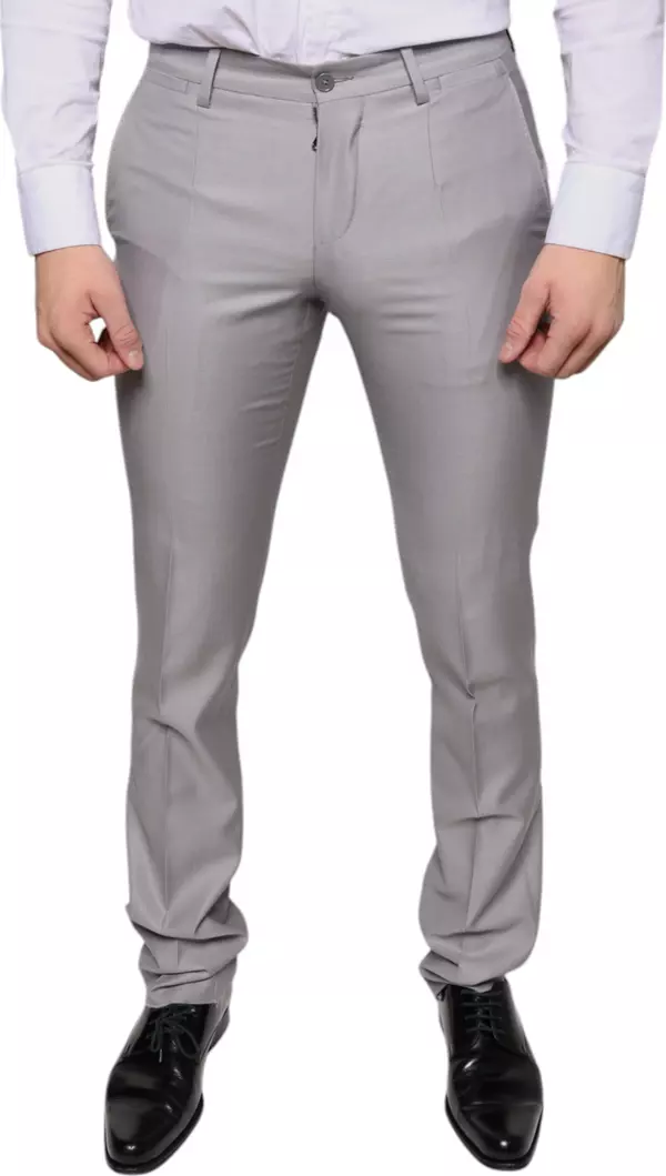 Light Gray Wool Dress Pants