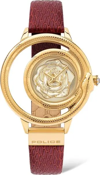 Multicolor Leather Dress Watch