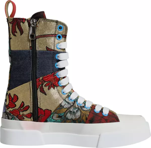 Multicolor Patchwork High Top Sneakers Shoes