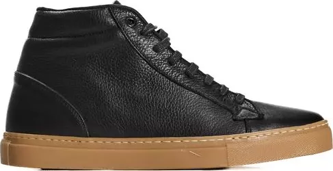 Black Calfskin Men Sneaker