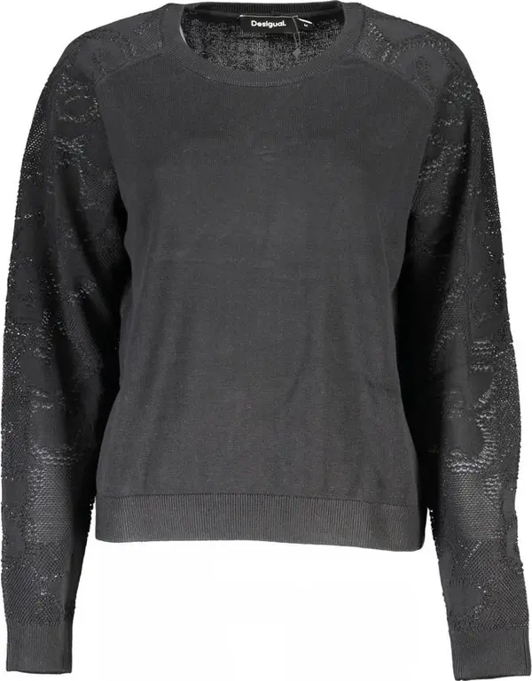 Black Cotton Sweater