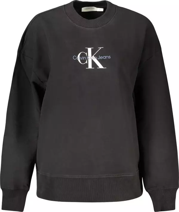 Black Cotton Women Sweater