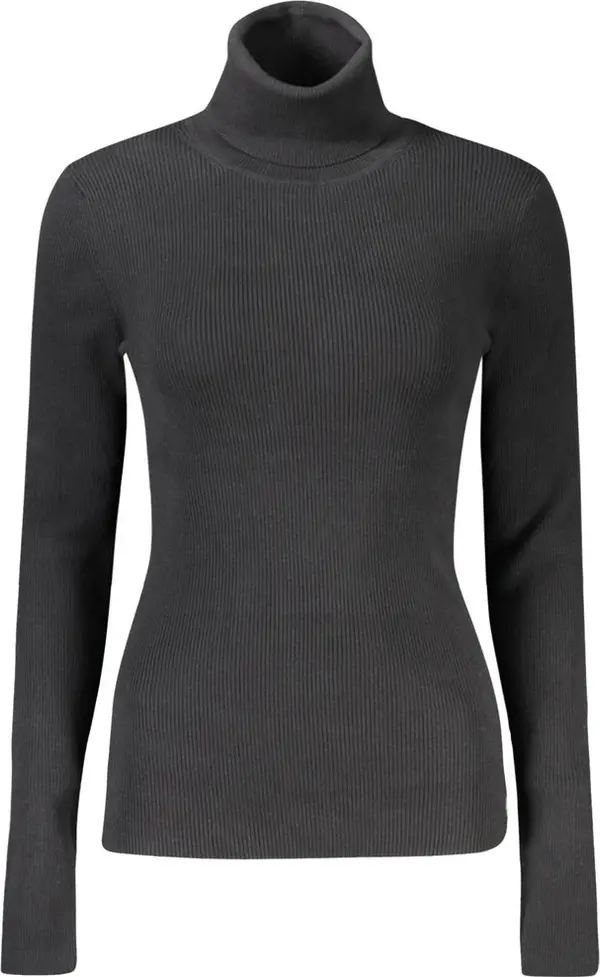 Black Cotton Women Sweater
