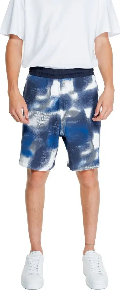 Blue Cotton Bermuda Shorts