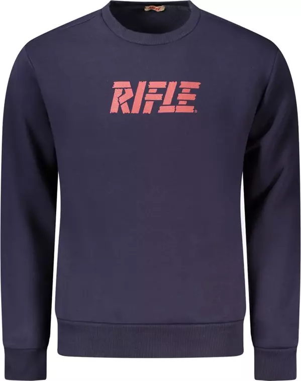 Blue Cotton Men Sweater