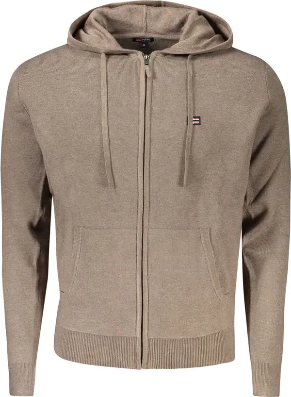 Marrone Poliammide Men's Cardigan