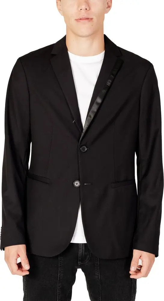 Black Polyester Blazer