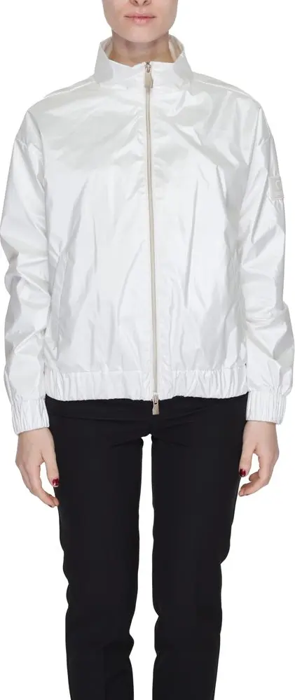 White Polyester Shell Jacket