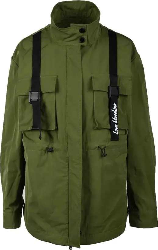 Green Polyester Parka