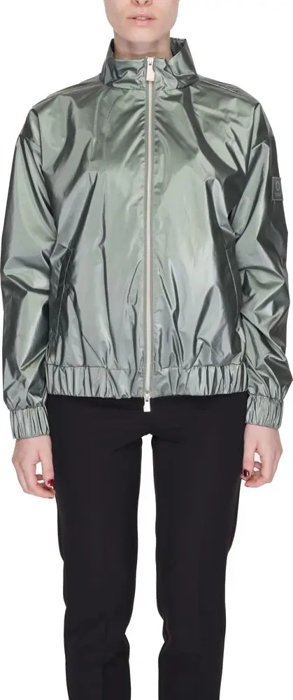 Green Polyester Shell Jacket