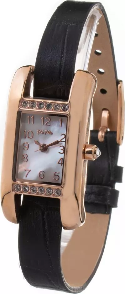 Multicolor Leather Dress Watch