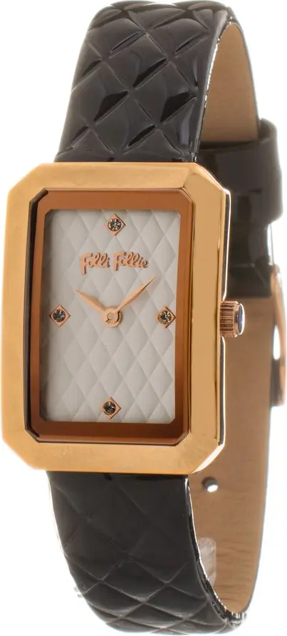 Black Leather Dress Watch