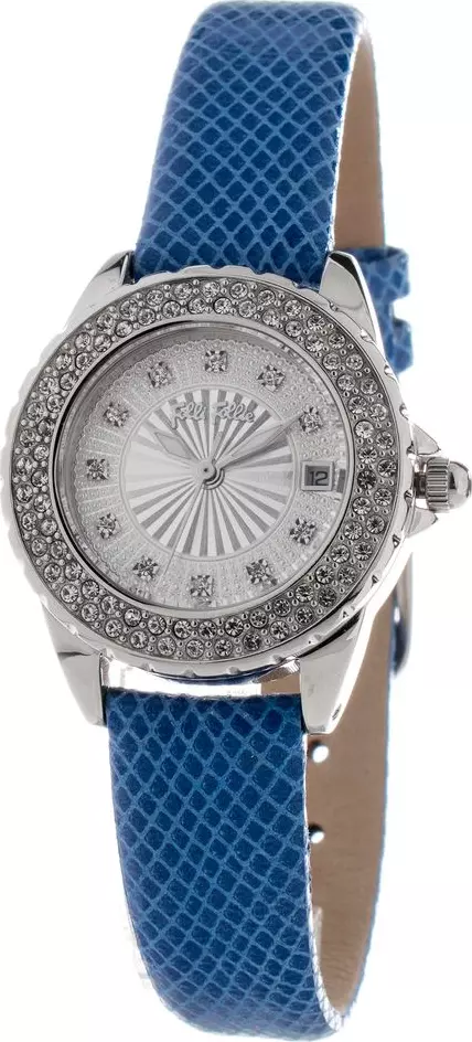 Blue Leather Dress Watch