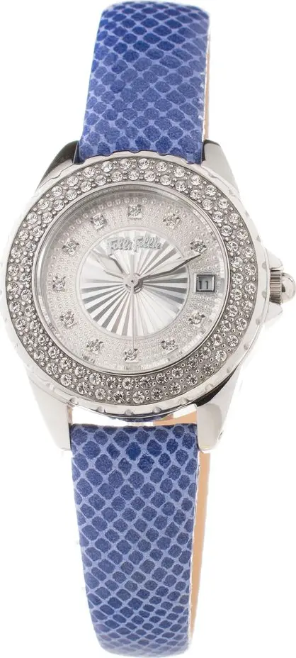 Blue Leather Dress Watch