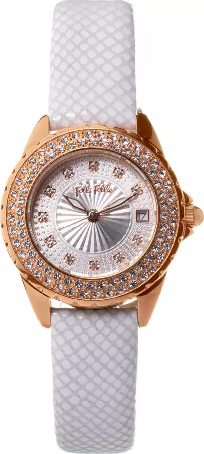 White Leather Dress Watch