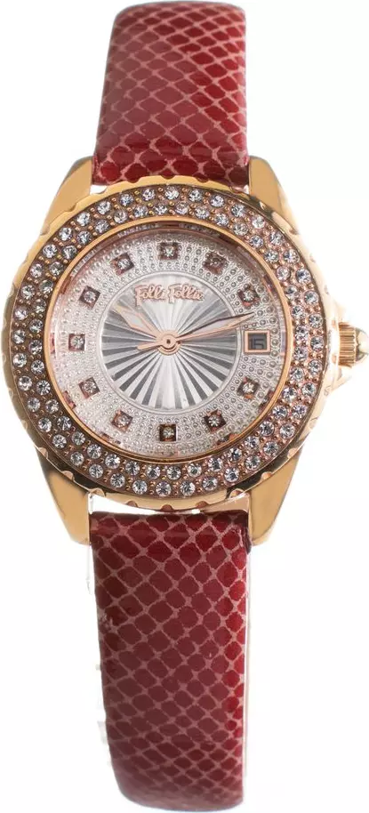 Multicolor Leather Dress Watch