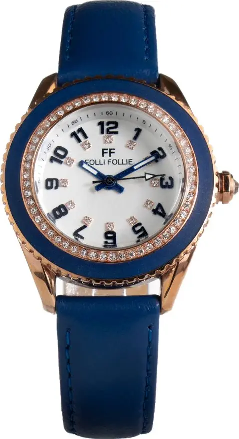Blue Leather Dress Watch