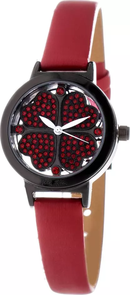 Multicolor Leather Dress Watch
