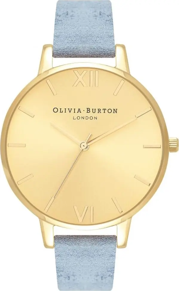 Blue Artificial Leather Dress Watch