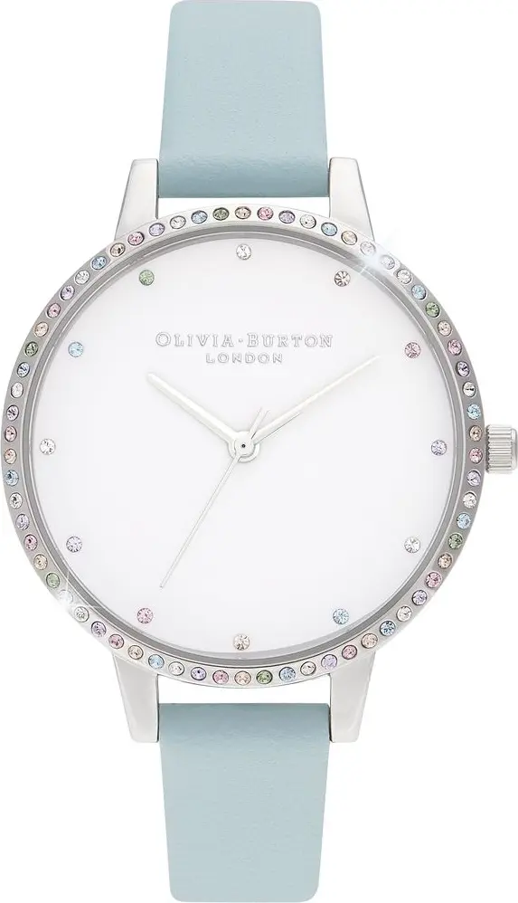 Blue Artificial Leather Dress Watch