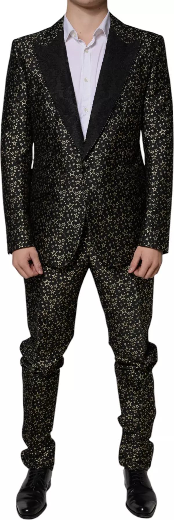 Black Stars Jacquard SICILIA 2 Piece Suit