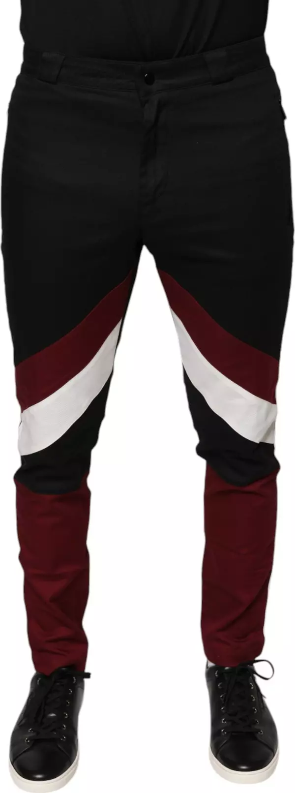Multicolor Stripe Skinny Cotton Pants