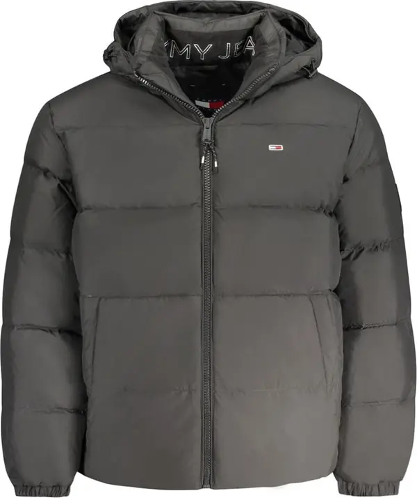 Black Polyester Men's Jacket