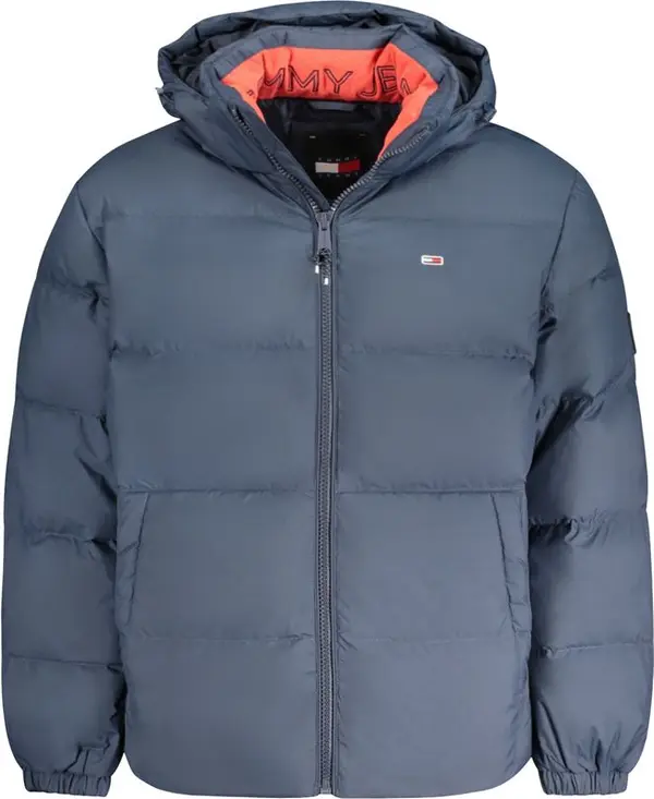 Blue Polyester Men's Jacket