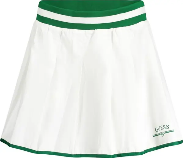 White Polyester Women Skirt