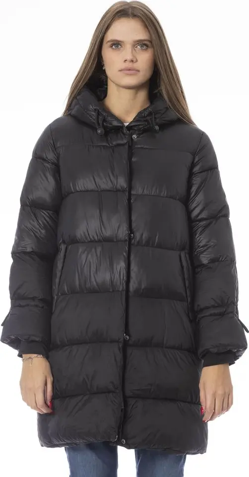Black Nylon Jacket Coat