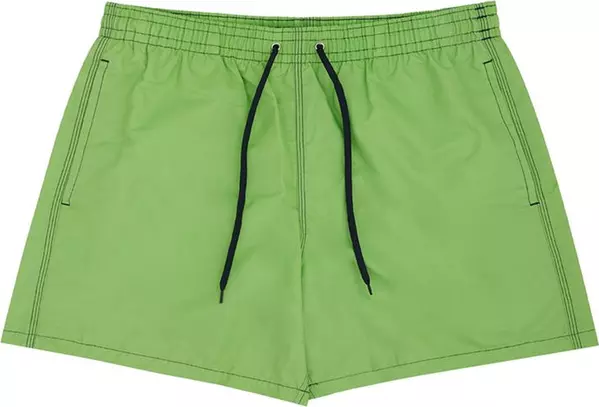 Green Polyester Swim Shorts