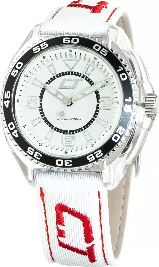 White Leather Dress Watch