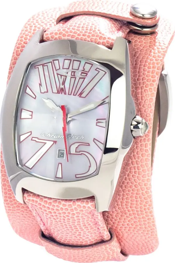 Multicolor Leather Dress Watch