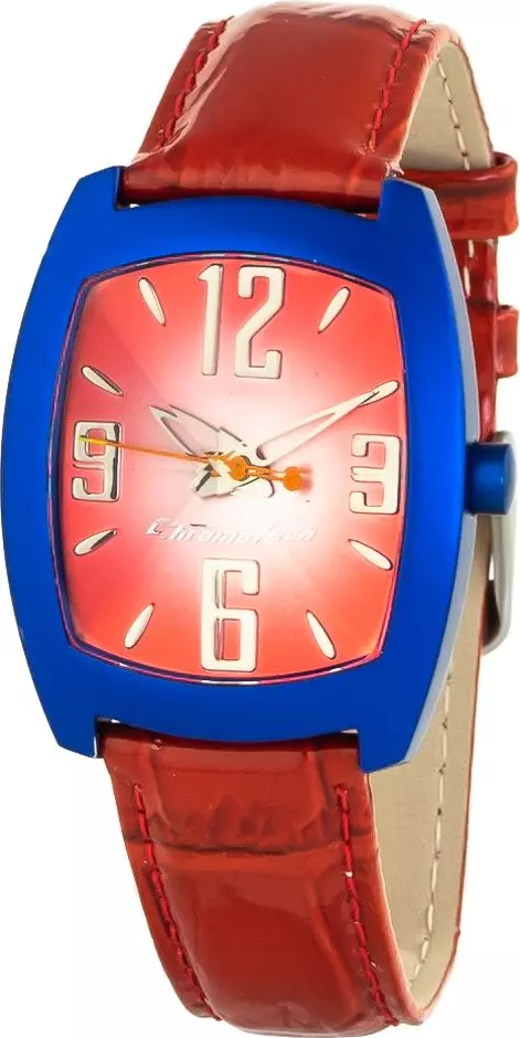Multicolor Leather Dress Watch