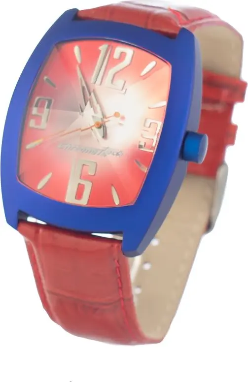 Multicolor Leather Dress Watch