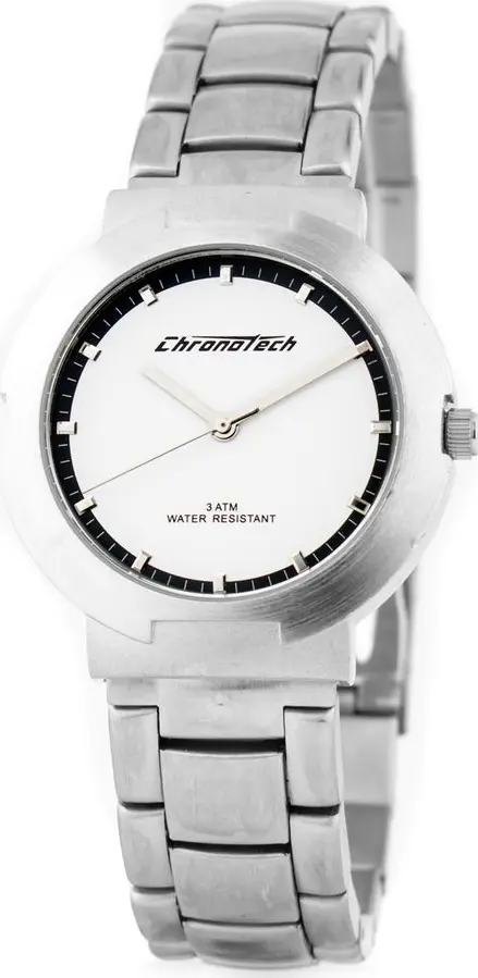 Silver Stainless Steel Dress Watch
