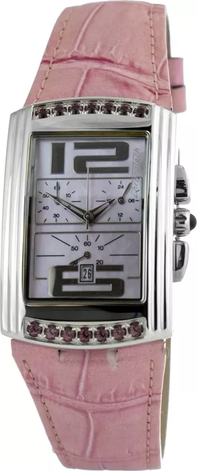 Multicolor Leather Dress Watch