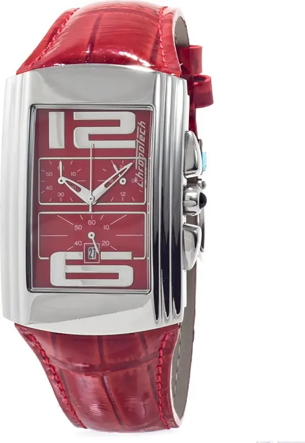 Multicolor Leather Dress Watch